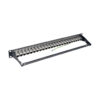 Tripp Lite series 24-Port 1U Rack-Mount STP Shielded Cat6a Feedthrough Patch Panel, RJ45 Ethernet, TAA
