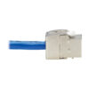 Tripp Lite series Cat6 Keystone Jack Cable Assembly - Unshielded, PoE+, RJ45 M/F, 18-in. (45.72 cm), Blue, TAA