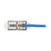 d815d885b779b3cb8d7436bfed1f8fe9 Tripp Lite series Cat6a Keystone Jack Cable Assembly - Shielded, PoE+, RJ45 M/F, 18-in. (45.72 cm), Blue, TAA