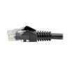 Tripp Lite series Cat6 Gigabit Snagless Molded (UTP) Ethernet Cable (RJ45 M/M), PoE, Black, 7 ft. (2.13 m)