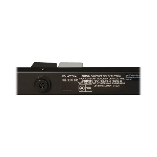 Tripp Lite series 3.8kW Single-Phase Dual-Circuit 120V Basic PDU, 40 NEMA 5-15/20R Outlets, NEMA L5-20P/5-20P Inputs, 10 ft. (3.05 m) Cords, 0U