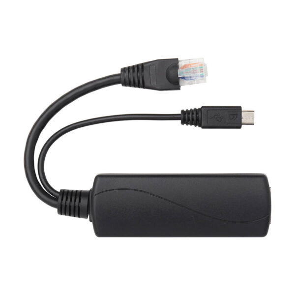 d88a5c3ace41836a2e18c79d8d5654fd Tripp Lite series PoE to USB Micro-B and RJ45 Active Splitter - 802.af, 48V to 5V 1A, Up to 328.08 ft. (100 m)