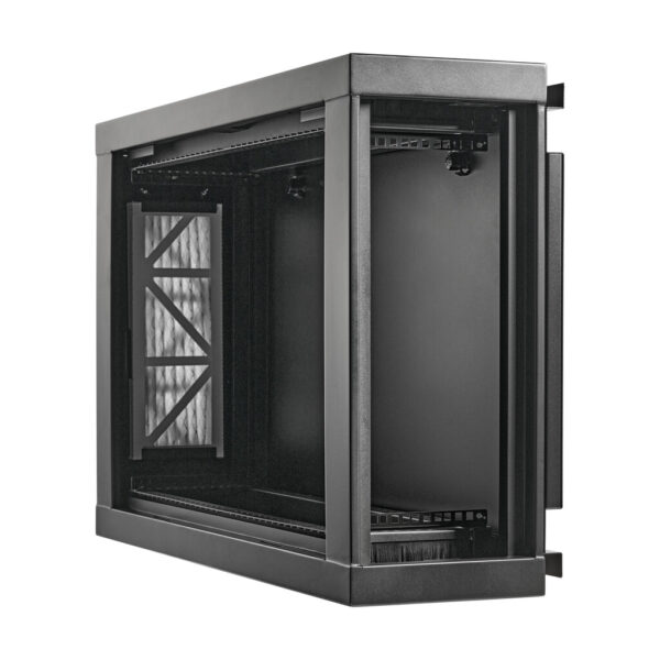 d8908de72bd546dfa39829d9f6f3e90d Tripp Lite series SmartRack 4U Low-Profile Side-Mount Wall-Mount Mini Rack Enclosure, Black