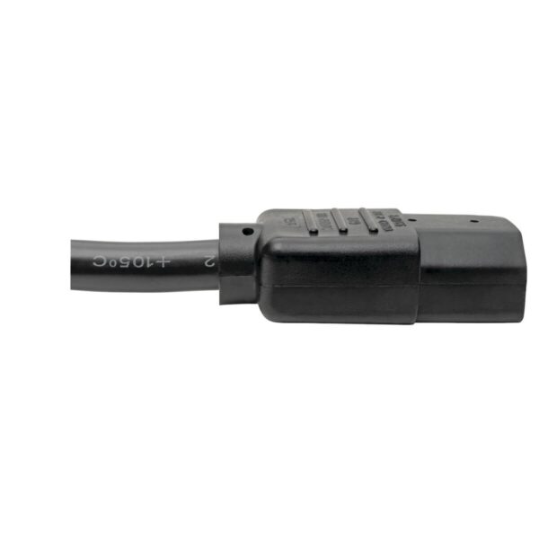 Tripp Lite series Power Cord C14 to C15 - Heavy-Duty, 15A, 250V, 14 AWG, 6 ft. (1.83 m), Black