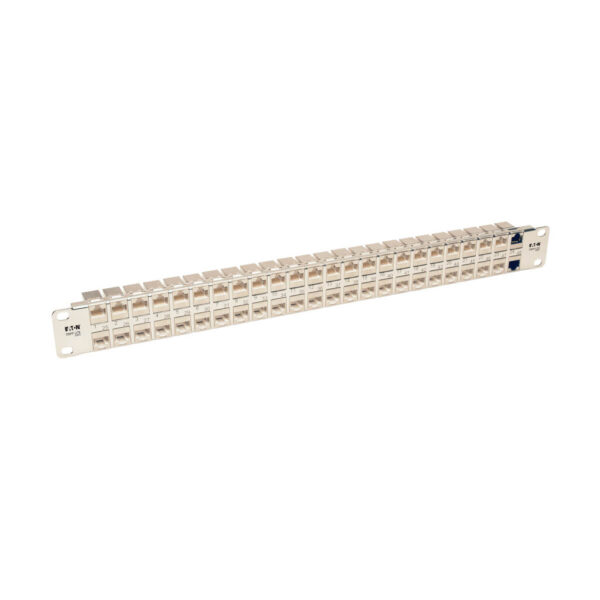 d8f95d6e07cd4047a2f1136582ed203e Tripp Lite series 48-Port 1U Rack-Mount STP Shielded Cat6a Feedthrough Patch Panel, RJ45 Ethernet, TAA