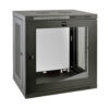 Tripp Lite series SmartRack 12U Low-Profile Switch-Depth Wall-Mount Small Rack Enclosure, Clear Acrylic Window - SRW12UG