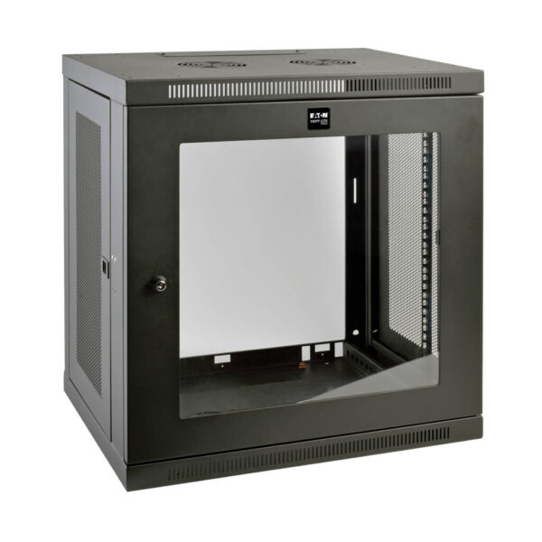 Tripp Lite series SmartRack 12U Low-Profile Switch-Depth Wall-Mount Small Rack Enclosure, Clear Acrylic Window - SRW12UG