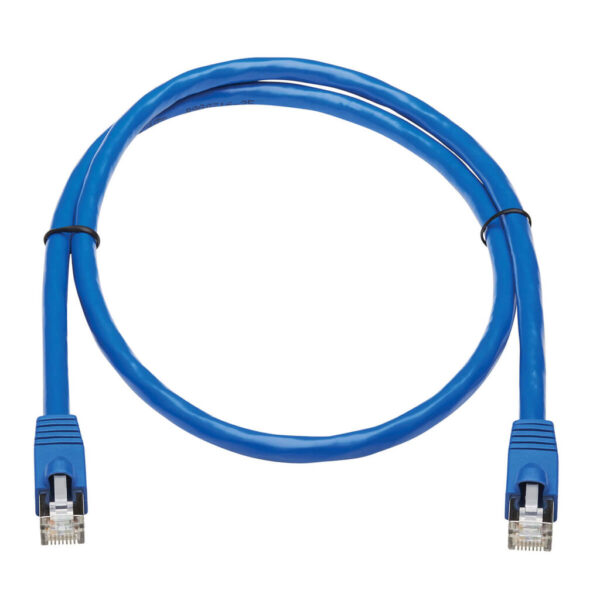 d901ca2af30fec5a2969a38a257a3b1e Tripp Lite series Cat6a 10G Snagless F/UTP Ethernet Cable (RJ45 M/M), PoE, CMR-LP, Blue, 3 ft. (0.91 m), TAA