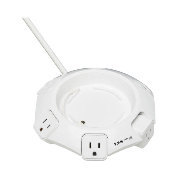 d906114ff9d785a6615f893920775055 Tripp Lite Safe-IT Conference Surge Protector, 4 Rotating 5-15R Outlets, USB-C and 3 USB-A Ports, 10 ft. Cord, Antimicrobial - TLP410UCUFOAM