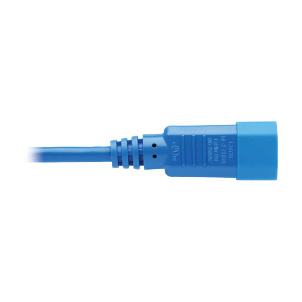 d9097a039501425828abd8419956a0ce Tripp Lite series PDU Power Cord, C13 to C14 - 10A, 250V, 18 AWG, 2 ft. (0.61 m), Blue