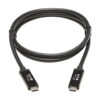 d90af08ac8fb7ed329695a164d57097d Tripp Lite series Thunderbolt 3 Passive Cable (M/M) - 20 Gbps, 5A 100W Power Delivery, 4K/60 Hz, 1.5 m (5 ft.), Black