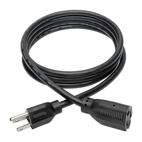d91e8b0ab6829f291995a1ac2cc9c6d0 Tripp Lite series Power Extension Cord, NEMA 5-15P to NEMA 5-15R - 13A, 120V, 16 AWG, 6 ft. (1.83 m), Black