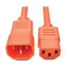 Tripp Lite series Heavy-Duty PDU Power Cord, C13 to C14 - 15A, 250V, 14 AWG, 2 ft. (0.61 m), Orange