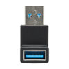 Tripp Lite series USB 3.0 SuperSpeed Adapter - USB-A to USB-A, M/F, Down Angle, Black