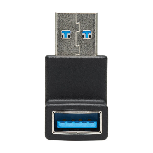 Tripp Lite series USB 3.0 SuperSpeed Adapter - USB-A to USB-A, M/F, Down Angle, Black