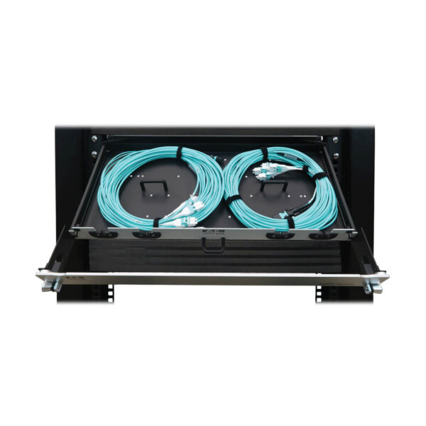 d975370cbe36b05d121864101fcb33bf Tripp Lite series Preloaded Fiber Panel, 1U - 2x (12F MTP/MPO-PC to 4x LC Duplex F/M) 8F Trunk Cables, OM4 Multimode, 20 m (65.6 ft.)