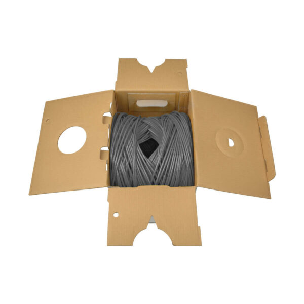 d977d1bb346fab2e4b16b9a798529060 Tripp Lite series Cat5e 350 MHz Solid Core Plenum-Rated (UTP) PVC Bulk Ethernet Cable - Gray, 1000 ft. (304.8 m)