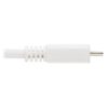Tripp Lite series Safe-IT USB 2.0 A to Micro-B Antibacterial Cable (M/M), White, 3 ft. (0.91 m)