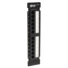 d99e418b333d178722f79467cf86d4e0 Tripp Lite series 12-Port Wall-Mount Cat5e Patch Panel, 568B, RJ45 Ethernet, TAA - N050-012