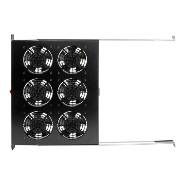 Tripp Lite series Fan Tray for 19 in. Racks - 1U, 6 120V High-Performance Fans, 576 CFM, C14 Inlet
