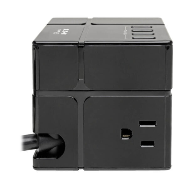 d9ceb210af471ba7bd8ae7f60b9a0aff Tripp Lite series Safe-IT 3-Outlet Cube Surge Protector, 5-15R Outlets, 6 USB Charging Ports, 8 ft. (2.4 m) Cord, Antimicrobial Protection