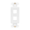 d9d46d7161d8b1fc48494f3053c9fe07 Tripp Lite series Center Plate Insert, Decora Style - Vertical, 2 Ports, TAA