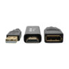 Tripp Lite series 4K HDMI to DisplayPort Active Converter (M/F) with USB Power, 6 in. (15.2 cm)