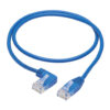 da3c3c716ffd4add7c87479d1df4da9a Tripp Lite series Left-Angle Cat6 Gigabit Molded Slim UTP Ethernet Cable (RJ45 Left-Angle M to RJ45 M), Blue, 2 ft. (0.61 m)