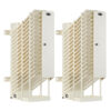 16-Device AC Charging Towers for Chromebooks - Open Frame, White, 2 Pack (32 Devices Total)