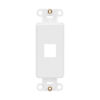 dad9bb28358a97893364d9b5841b8740 Tripp Lite series Center Plate Insert, Decora Style - Vertical, 1 Port, TAA