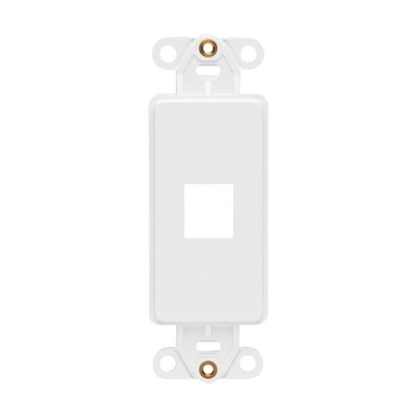 dad9bb28358a97893364d9b5841b8740 Tripp Lite series Center Plate Insert, Decora Style - Vertical, 1 Port, TAA