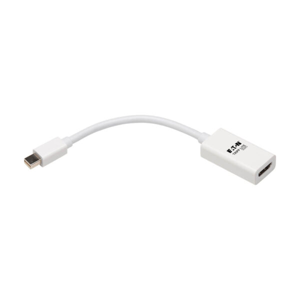 dada877c6d6f5f2660a06fcb5b51d4ea Tripp Lite series Mini DisplayPort to HDMI Active Adapter Video Converter (M/F) - 4K 60 Hz, HDR, DP 1.2, White, 6 in.