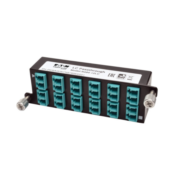 db8ddb0e94d23d55cc92e5d5107ec597 Tripp Lite series 10GbE Pass-Through Cassette - (x12) LC Duplex