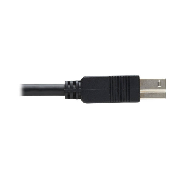 db91e9c8ffe679299fd437d0c7394e7e-2 Tripp Lite series USB 3.2 Gen 1 Plenum-Rated Fiber Active Optical Cable (AOC) - 5 Gbps, (A to B M/M), Black, 20 m