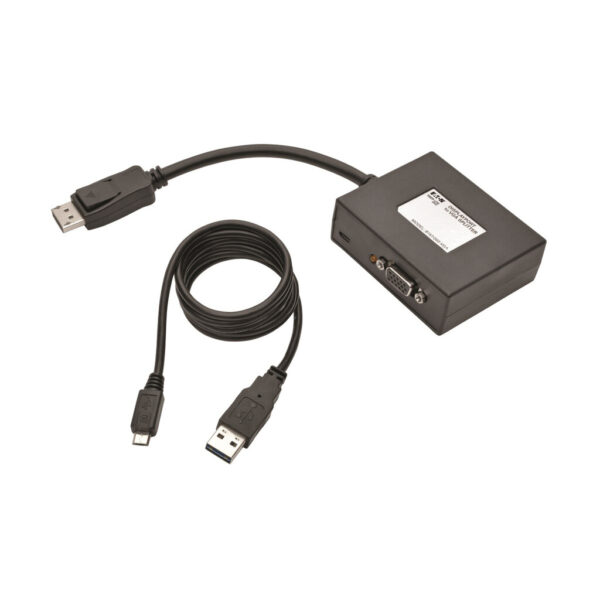 Tripp Lite series 2-Port DisplayPort to VGA Hub, DP1.2, TAA