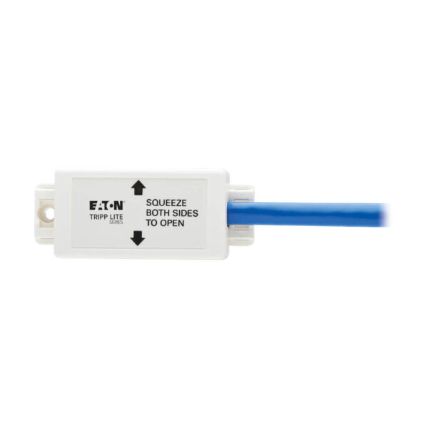 dc112a040c0ada58e63b7116604a1624 Tripp Lite series Cat6a Keystone Jack Cable Assembly - Shielded, PoE+, RJ45 M/F, 18-in. (45.72 cm), Blue, TAA