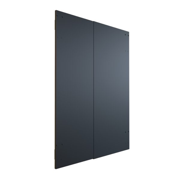 Hammond DC4R Series 24U Solid Side Panel for DC4R 4-Post Open Frame Rack, 24 to 36 in Depth, Black, Single Panel, DC4R2436SP