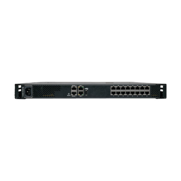 Tripp Lite series NetCommander 16-Port Cat5 KVM over IP Switch - 19 in. LCD, 1 Remote + 1 Local User, 1U Rack-Mount, TAA