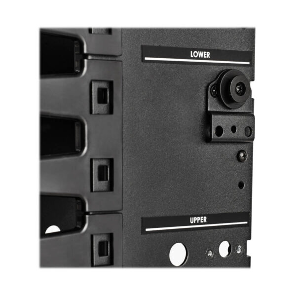 dc726a82907d04456098ecf0f1811919 Tripp Lite series High-Capacity Vertical Cable Manager - Deep Double Finger Duct with Cover, Single Sided, 12 in. Wide, Black, 7 ft. (2.2 m)