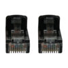 Tripp Lite series Cat6a 10G Snagless Molded UTP Ethernet Cable (RJ45 M/M), PoE, Black, 50 ft. (15.2 m)