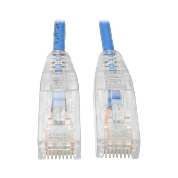 Tripp Lite series Cat6 Gigabit Snagless Slim UTP Ethernet Cable (RJ45 M/M), PoE, Blue, 10 ft. (3.05 m)