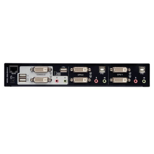 Tripp Lite series 2-Port Dual Monitor DVI KVM Switch, TAA, GSA with Audio and USB 2.0 Hub, Cables included
