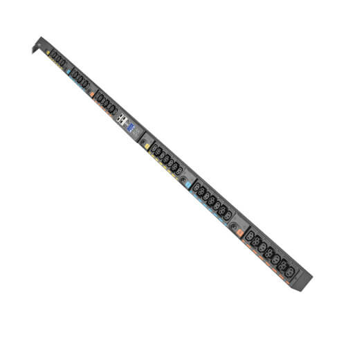 Eaton 3-Phase Metered Input Rack PDU G4, 208V, 42 Outlets, 48A, 17.3kW, 460P9W Input, 10 ft. Cord, 0U Vertical