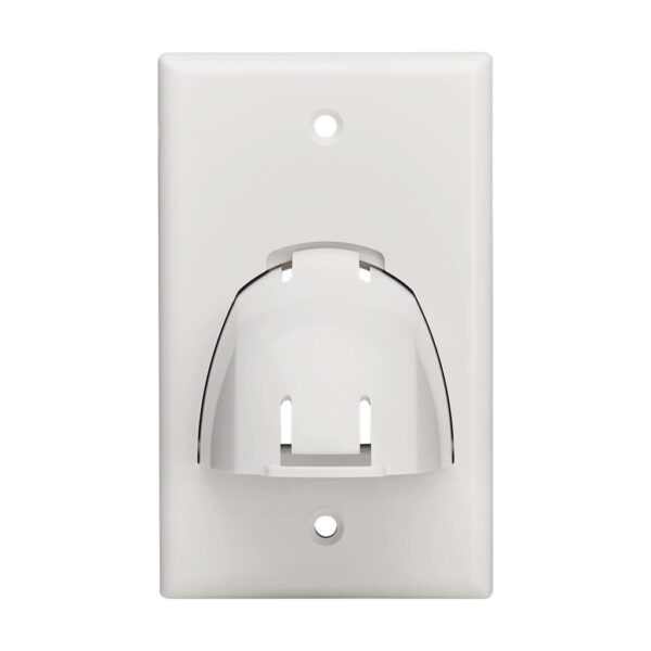 dd03a44cbf652bd3f694e374d5b1774e Tripp Lite series Single-Gang Up-or Down-Angle Bulk Cable Wall Plate, White, TAA
