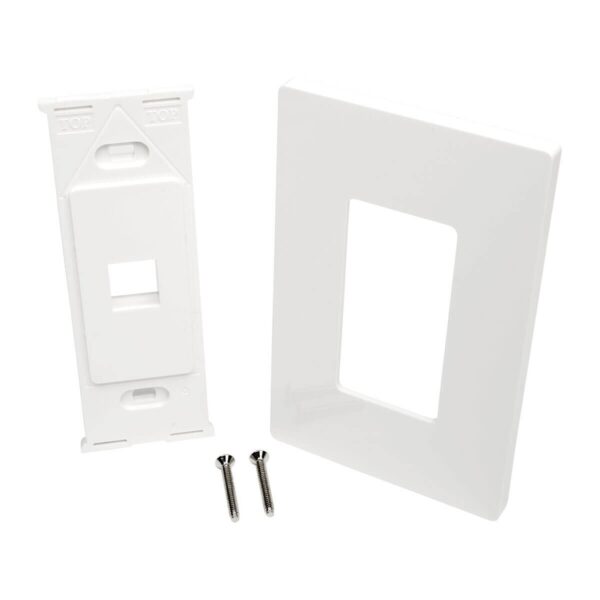 dd121cfcc8adf43a98a68007ab0266fb Tripp Lite series 1-Port Keystone Single-Gang Faceplate, White, TAA
