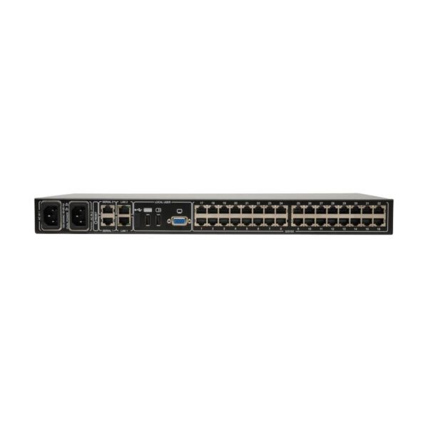 Tripp Lite series NetCommander 32-Port Cat5 KVM over IP Switch - 2 Remote + 1 Local User, 16 USB Dongles, 1U Rack-Mount, TAA