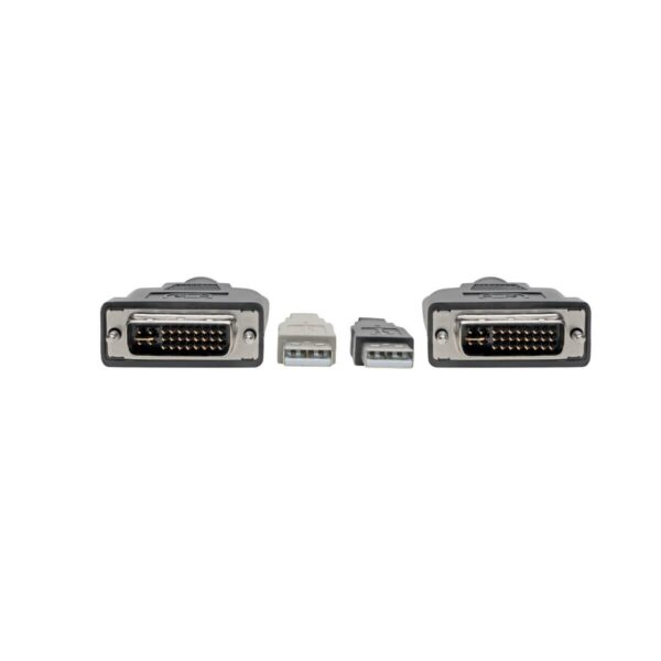 Tripp Lite series DVI to USB-A Dual KVM Cable Kit - (2x Male/2x Male), 1920 x 1200 (1080p) @ 60 Hz, 10 ft. (3.05 m)