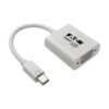 Tripp Lite series Keyspan Mini DisplayPort to Active VGA Adapter, Video Converter (M/F), White, 6-in. (15.24 cm), TAA