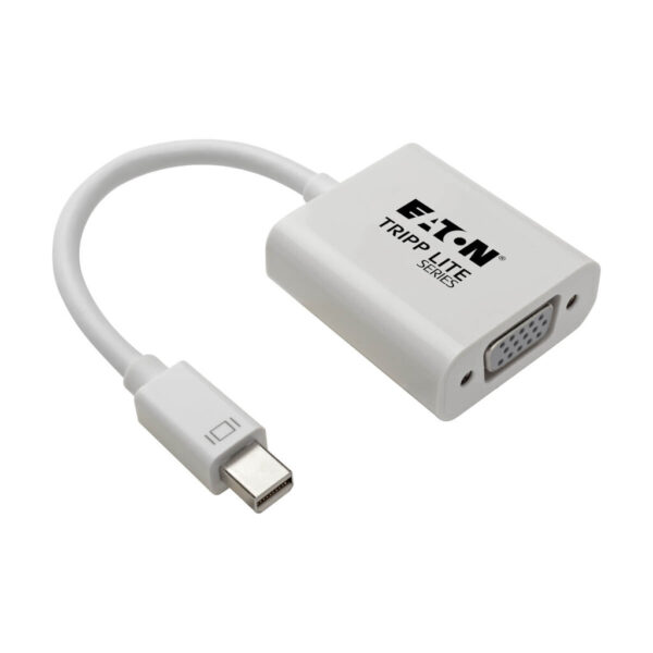 Tripp Lite series Keyspan Mini DisplayPort to Active VGA Adapter, Video Converter (M/F), White, 6-in. (15.24 cm), TAA