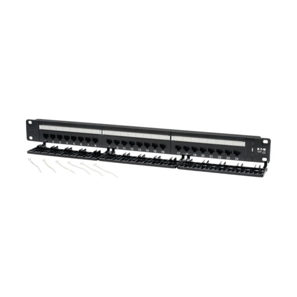 Tripp Lite series 24-Port 1U Rack-Mount Cat6/Cat5 110 Patch Panel, 568B, RJ45 Ethernet, TAA